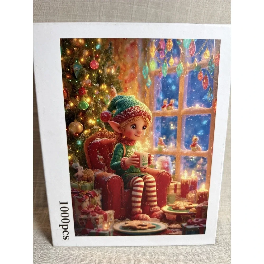1000 Piece Jigsaw Puzzle Art In Every Piece Christmas Elf‎